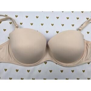 Victorias Secret Beige 32D Multiway Wear Everywhere Bra Convertible